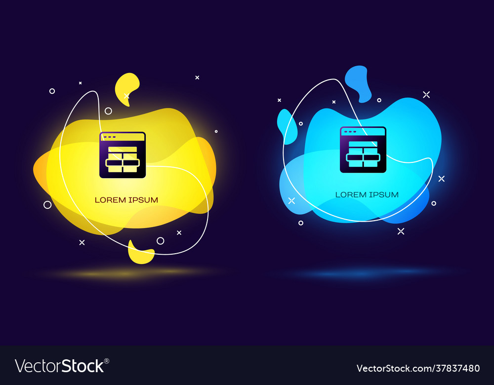 Black mysql code icon isolated on background vector image Black mysql code icon isolated on background
