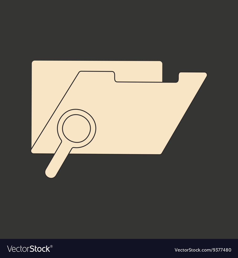 Flat in black and white mobile application folder