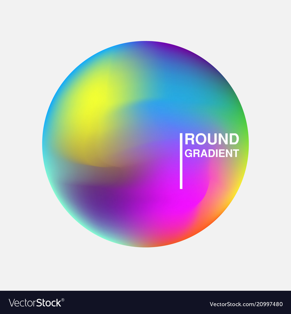 Gradient orbs isolated on white background Vector Image Gradient orbs isolated on white background