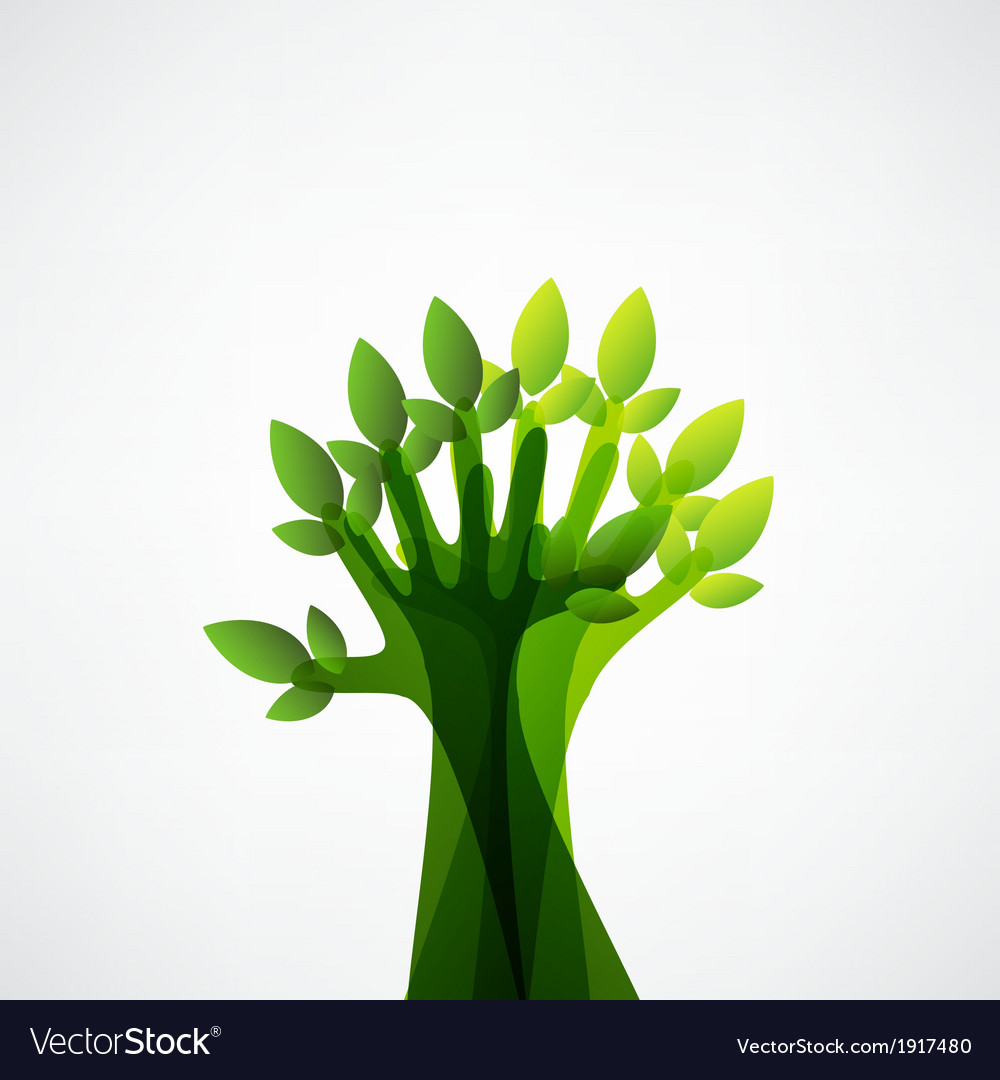 Hands Forming a Tree