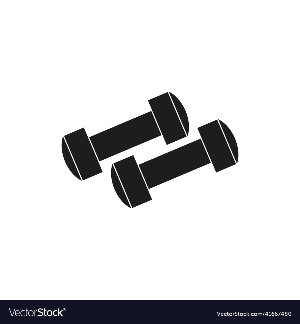 Icon of sports dumbbells simple