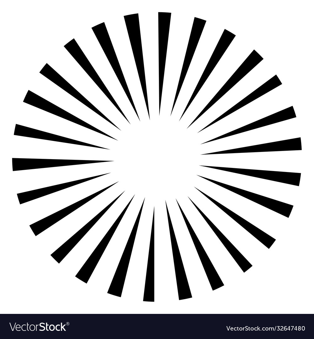 Rays beams element sunburst starburst shape Vector Image