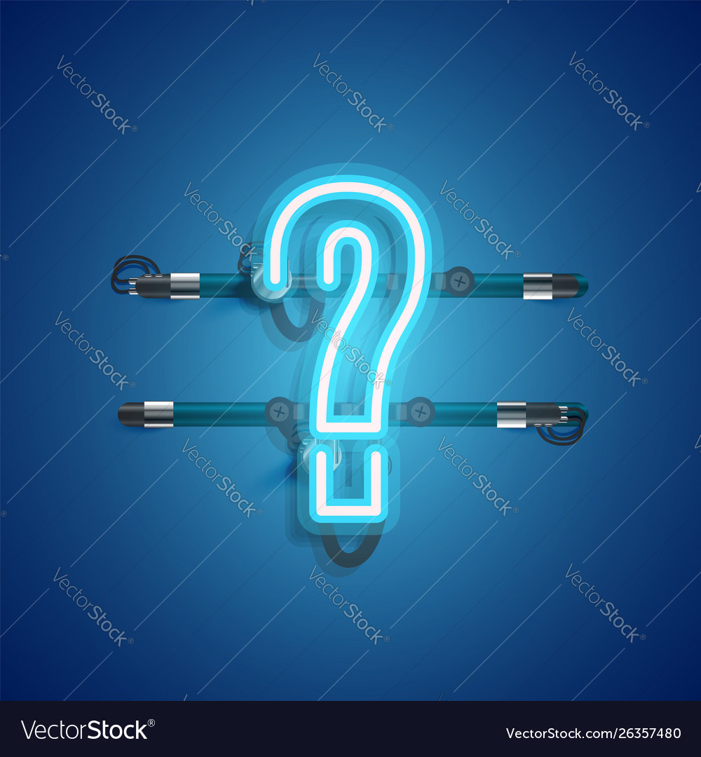 Realistic neon character with wires and console vector image Realistic neon character with wires and console