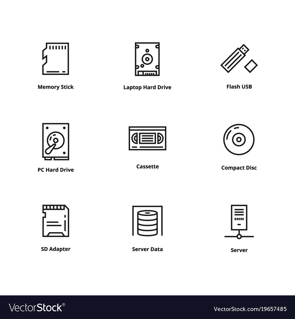 9 memory line icons