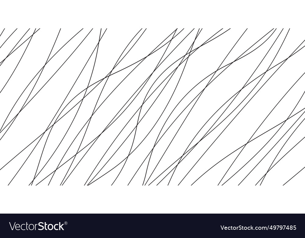 Hand drawn lines abstract pattern wave simple
