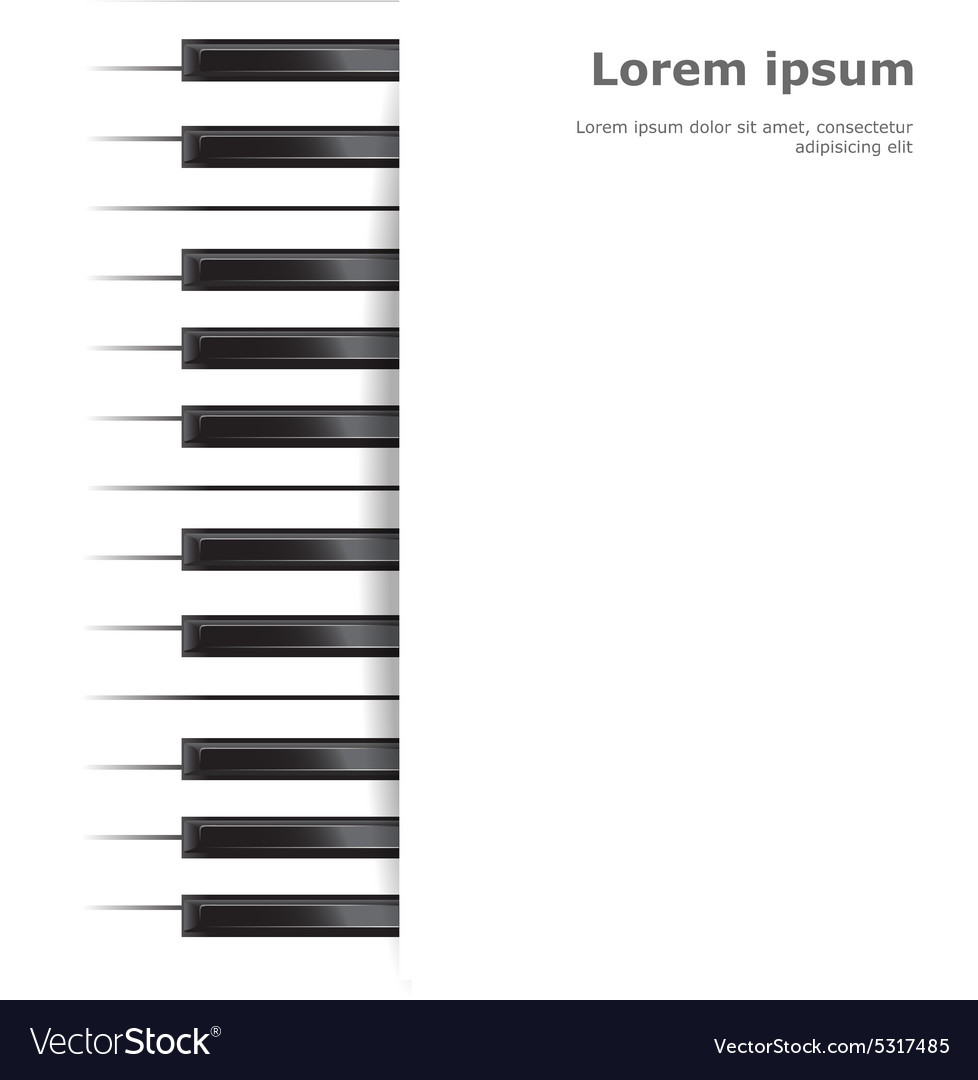 Piano template Royalty Free Vector Image - VectorStock