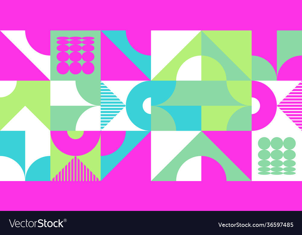 Retro future abstract pattern vector image Retro future abstract pattern