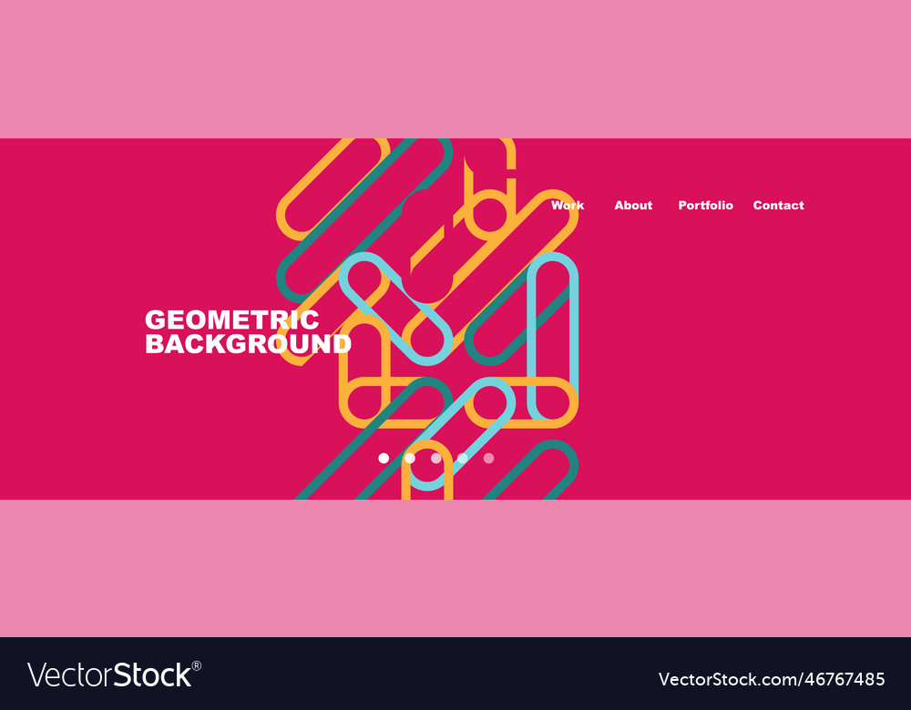 Trendy color overlapping lines abstract background Vector Image Trendy color overlapping lines abstract background