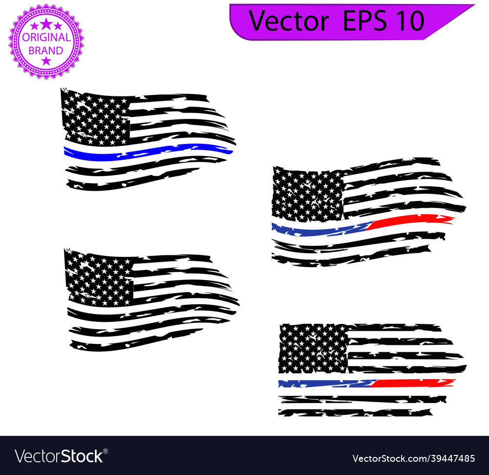 Usa flag distressed american flag Royalty Free Vector Image