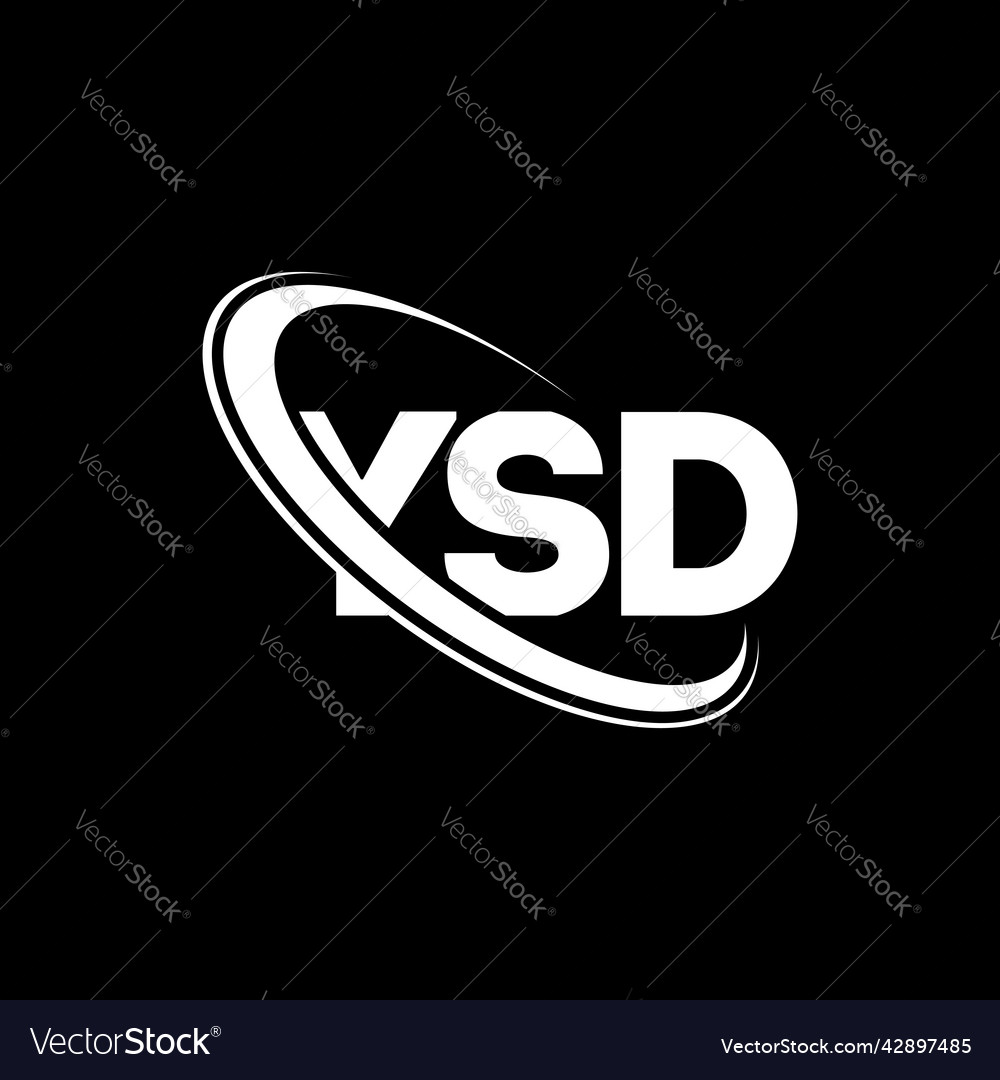 Ysd logo letter design Royalty Free Vector Image