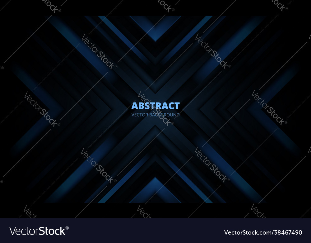 3d modern dark blue futuristic abstract background vector image 3d modern dark blue futuristic abstract background