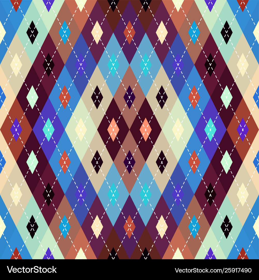 Argyle seamless pattern background pattern Vector Image