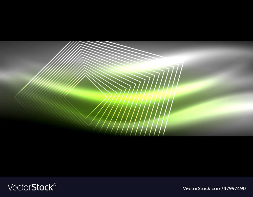 Glowing neon wave abstract background - vibrant