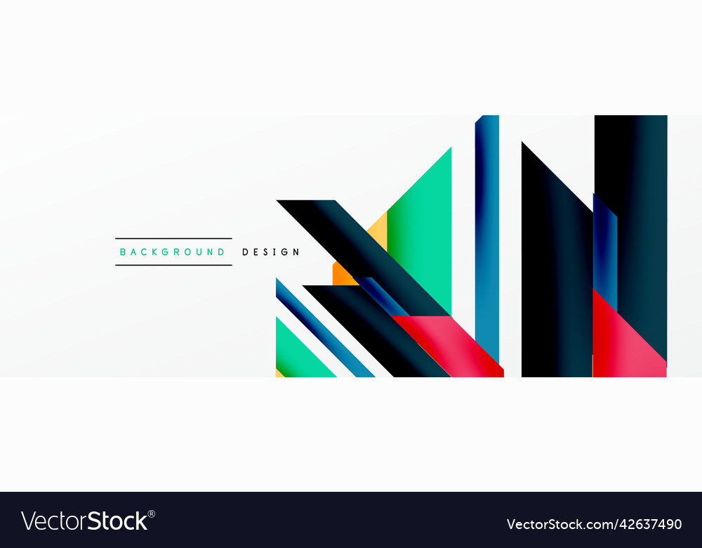 Minimal geometric abstract background dynamic 3d