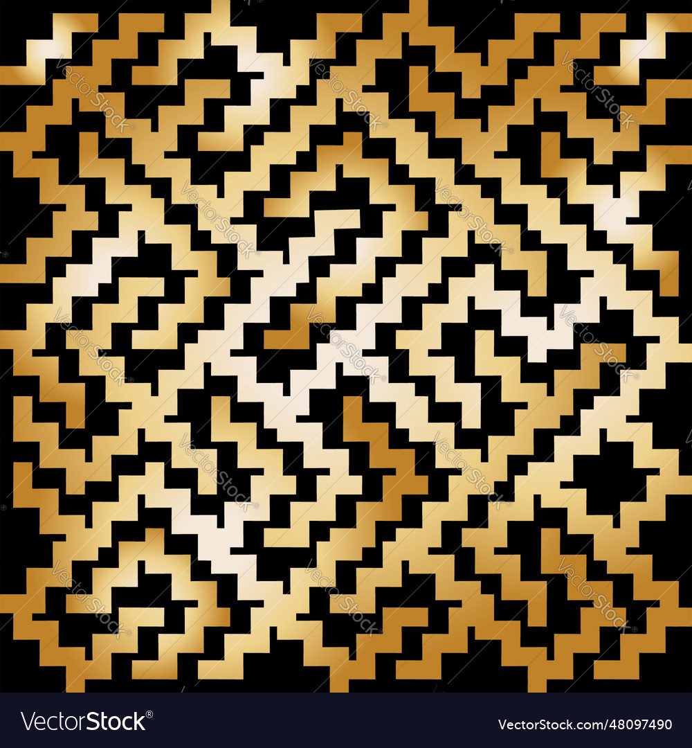 Seamless pattern with squares retro pixel lines