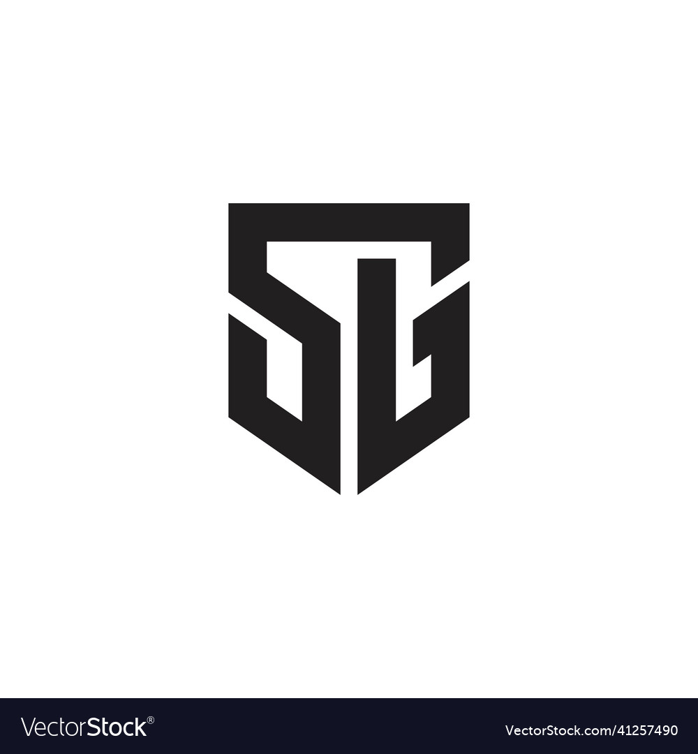 Sg or gs letter logo design Royalty Free Vector Image