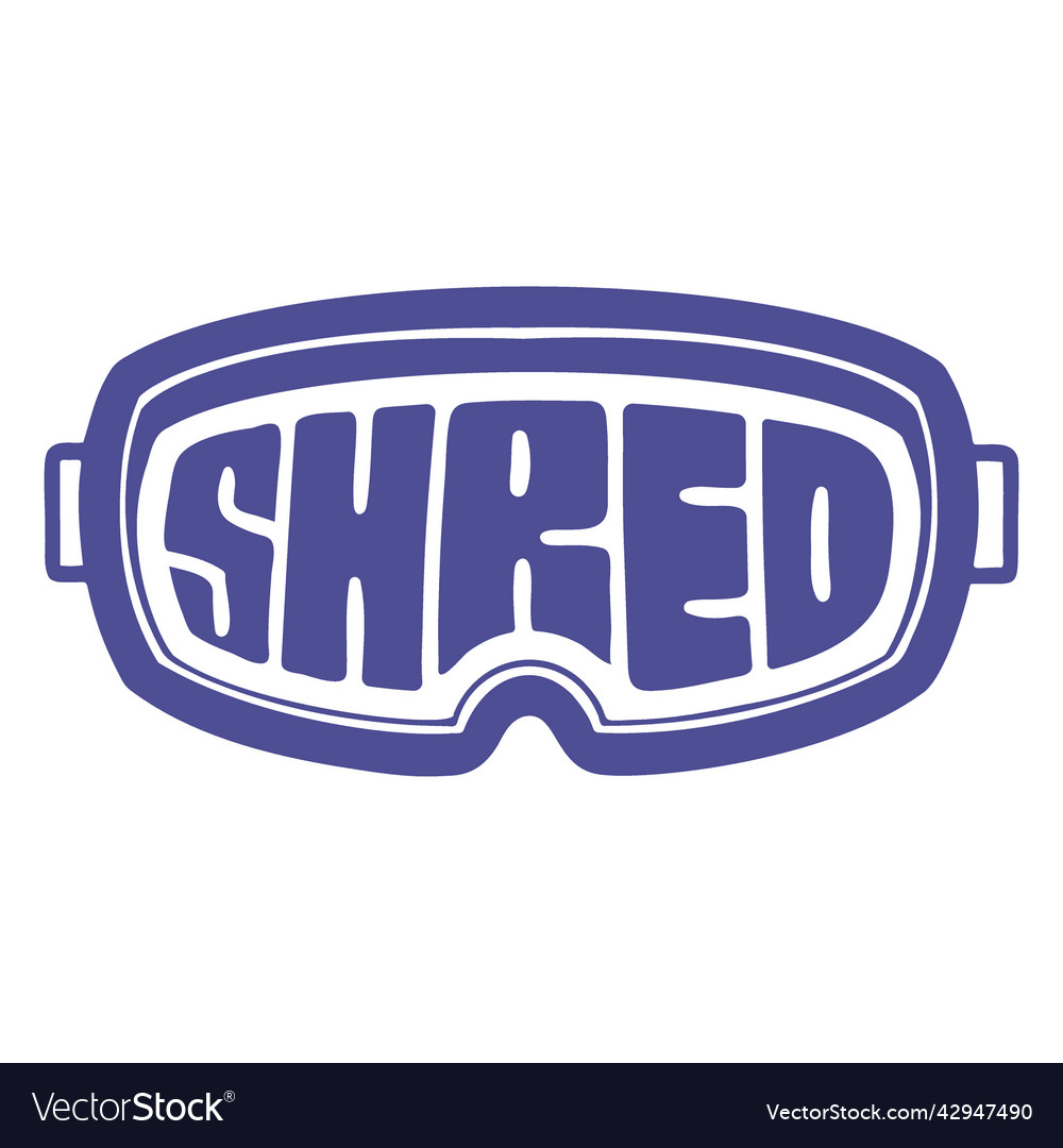 Shred snowboard goggles badge high quality