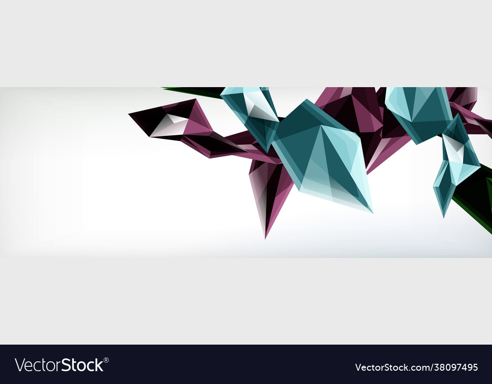 3d triangles and pyramids abstract Vector Image 3d triangles and pyramids abstract