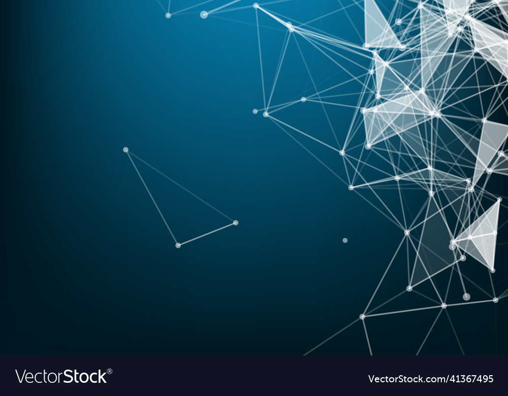 Abstract technology futuristic network computer vector image Abstract technology futuristic network computer