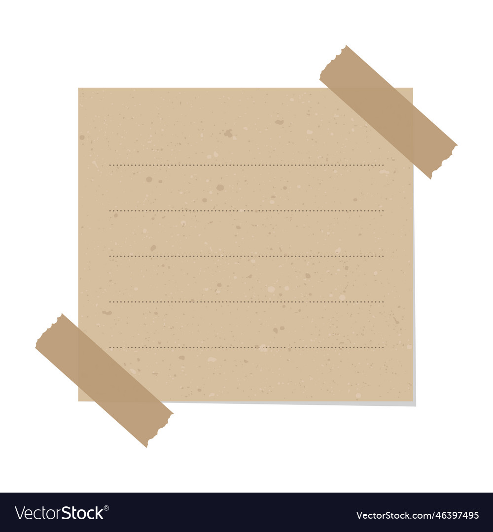 Aesthetic paper notes background wallpaper Vector Image