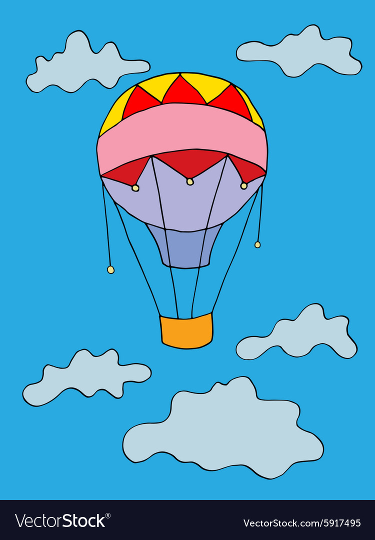 Air balloon Royalty Free Vector Image - VectorStock