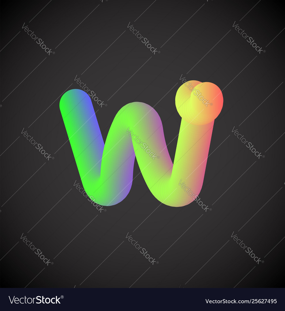 Colorful character from a font set
