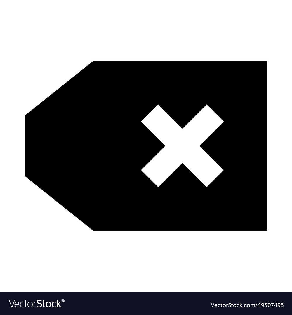 Delete icon suitable for website ui design vector image Delete icon suitable for website ui design