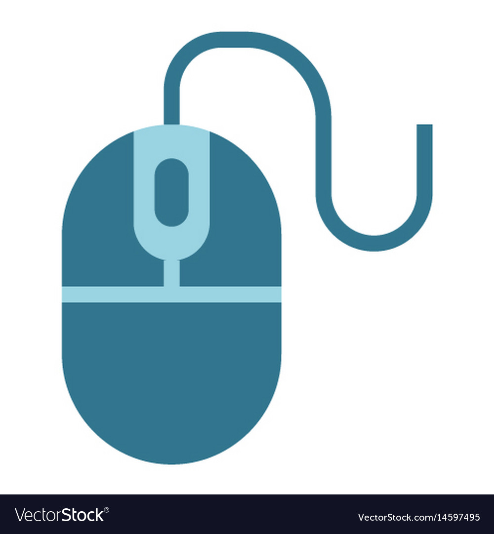 Flat Computer Mouse Icon