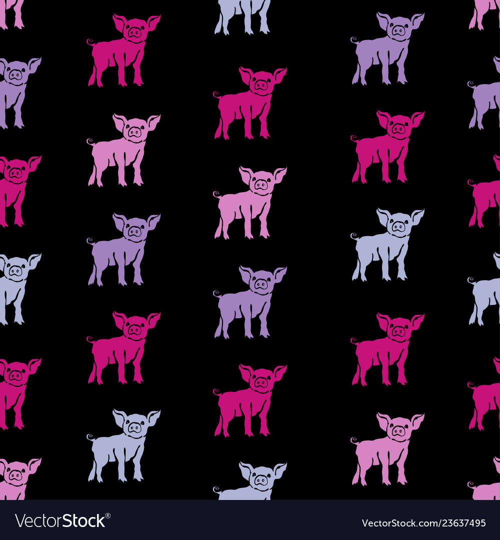 Pig seamless pattern