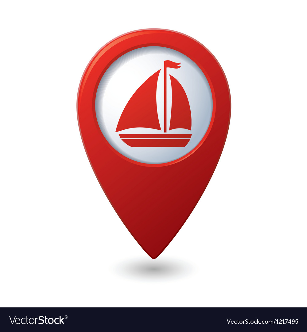 Segelboot Navigation Pointer