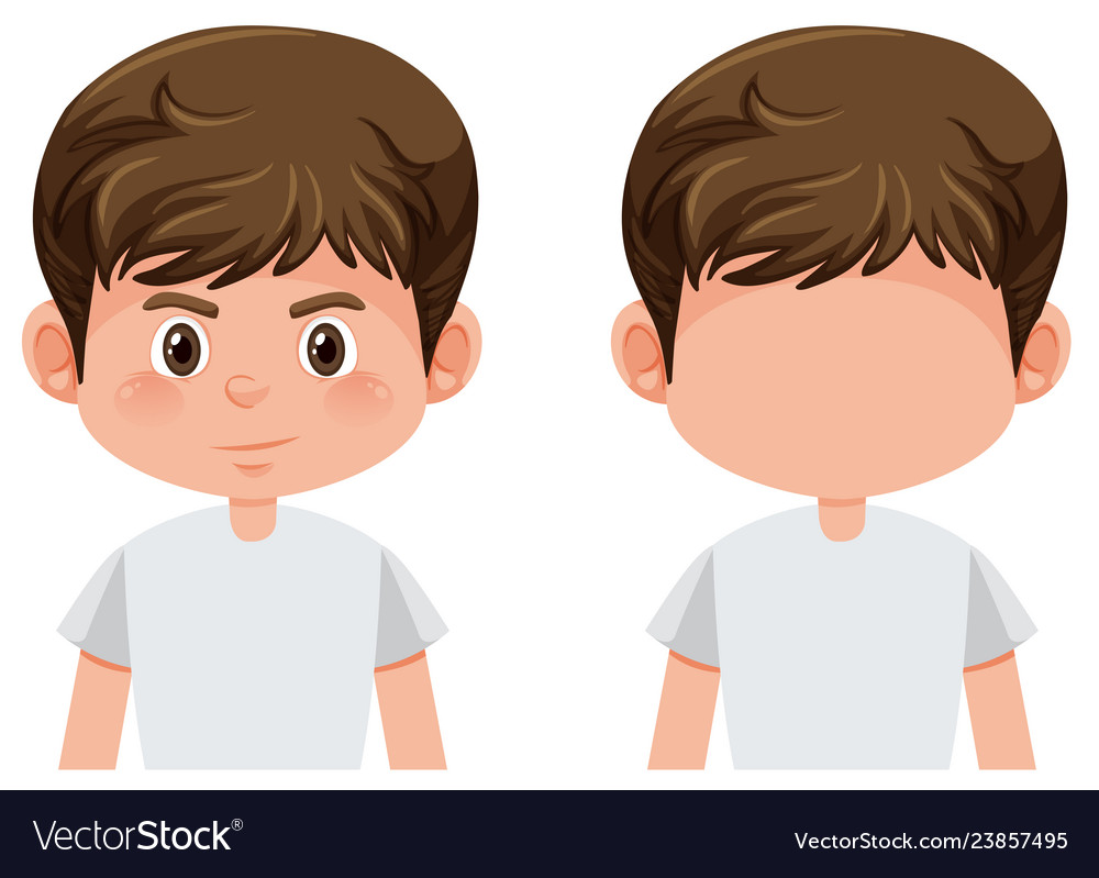 Set of boy character