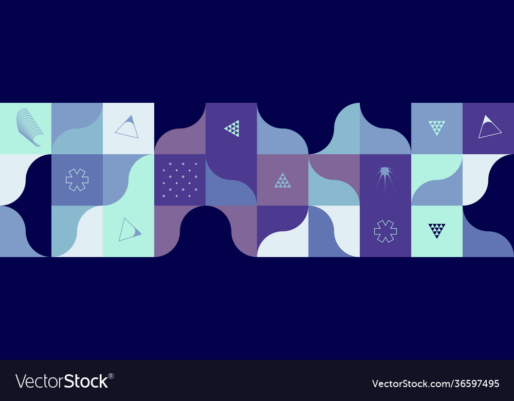 Techno abstract pattern design vector image Techno abstract pattern design