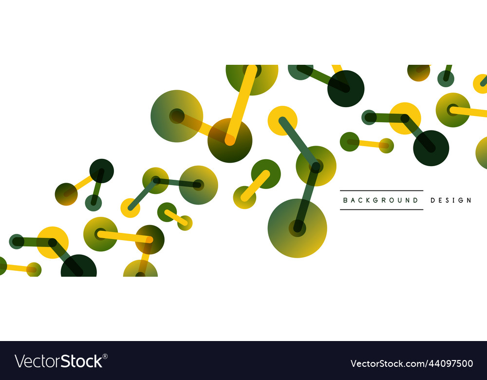 Abstract background round dots connected by lines vector image Abstract background round dots connected by lines