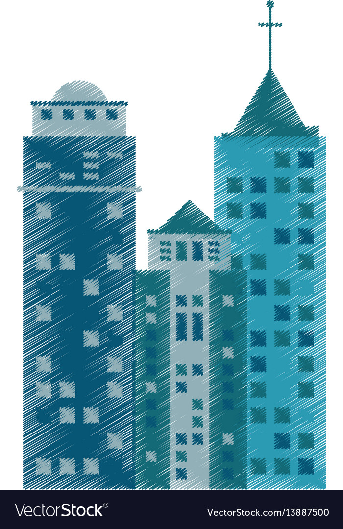 Drawing building architecture contemporary