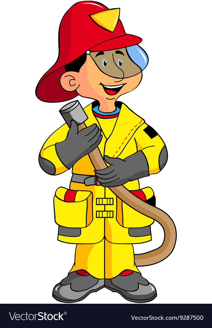 Fireman Royalty Free Vector Image - Vectorstock