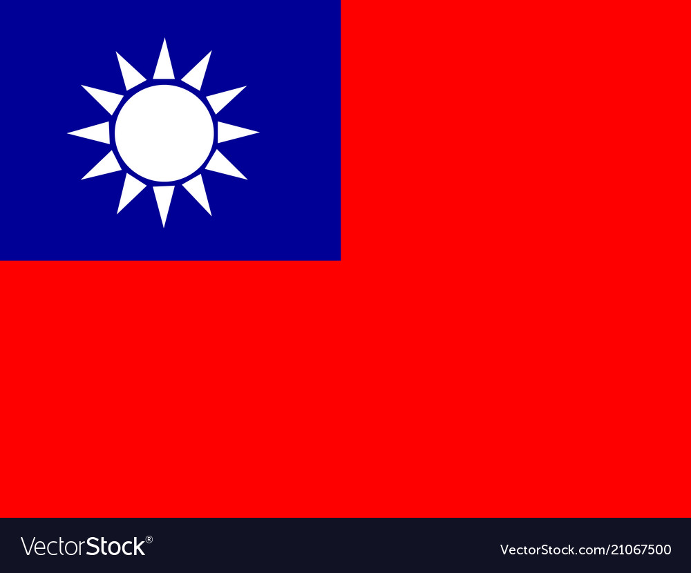 Flag of the republic china taiwan