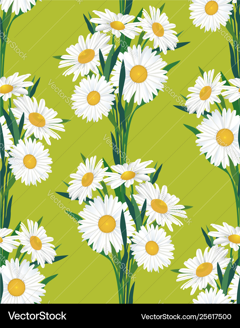 Floral seamless pattern flower background Vector Image
