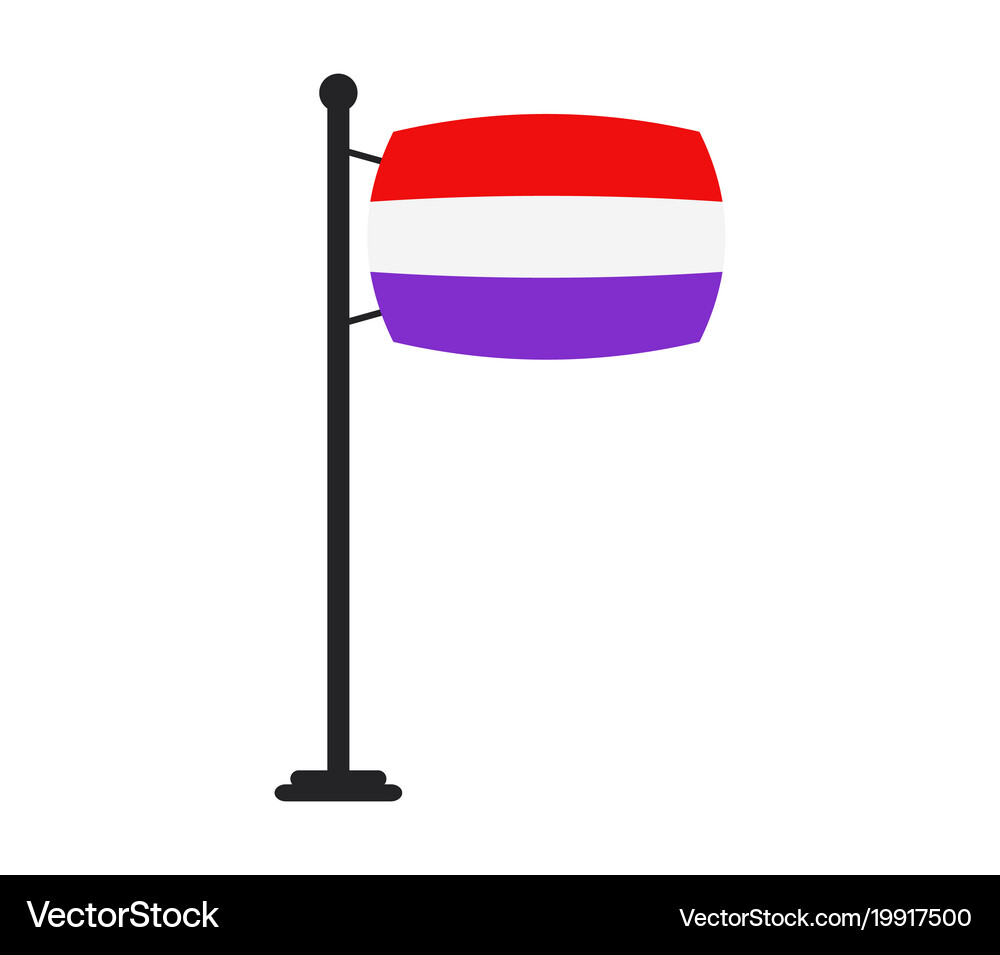 Holland flag Royalty Free Vector Image - VectorStock