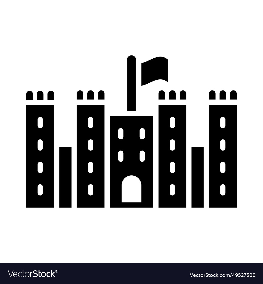 Medieval wall glyph icon for personal