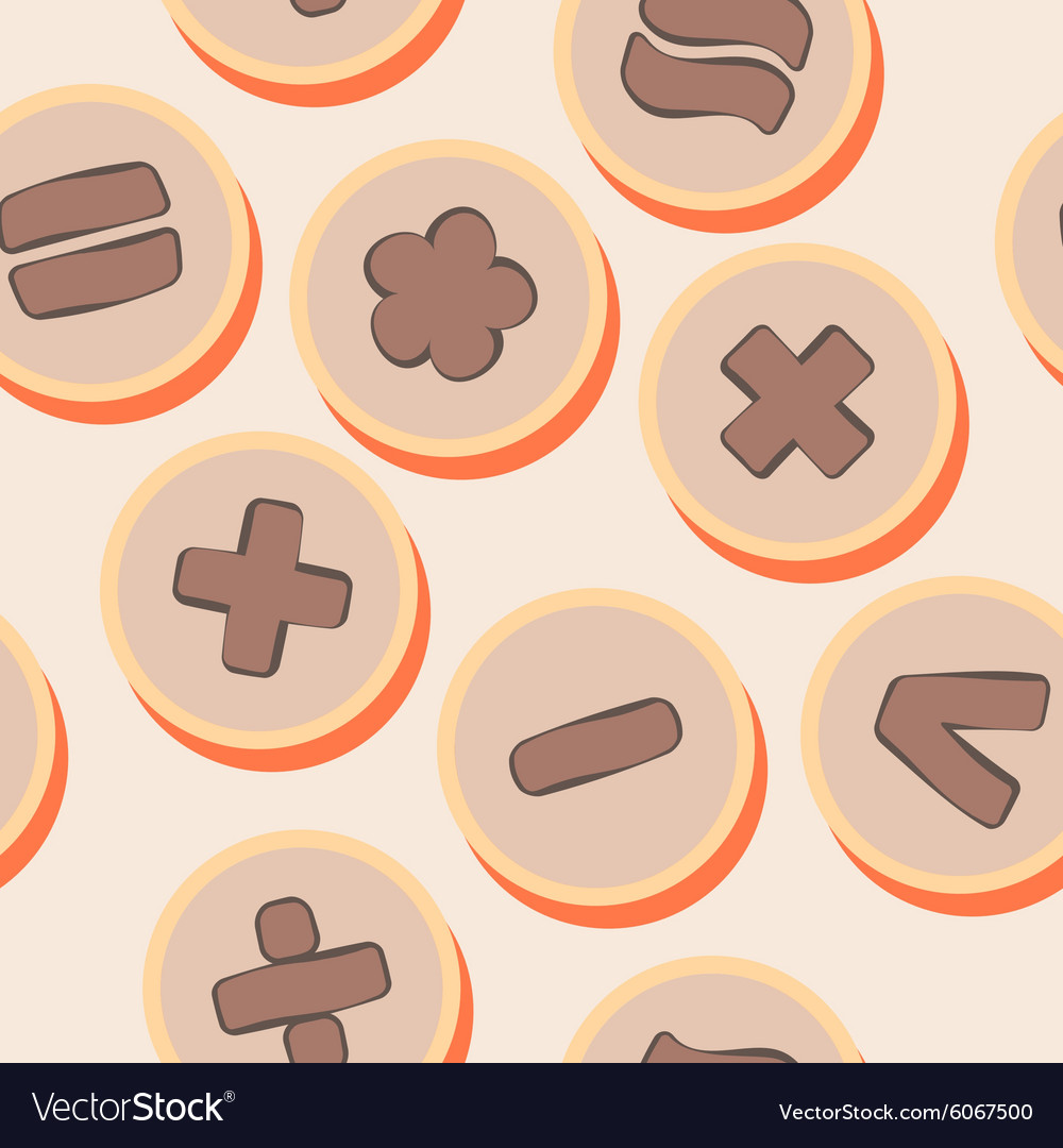 Seamless background with arithmetic symbols