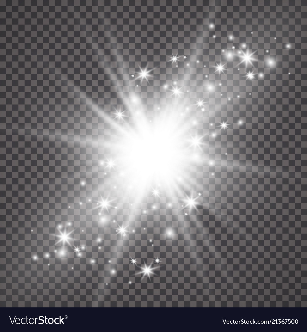 Starburst Glow Effect with Sparkles