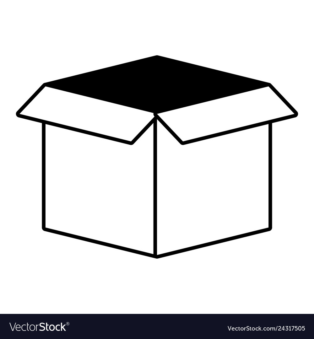 Box carton packing icon Royalty Free Vector Image