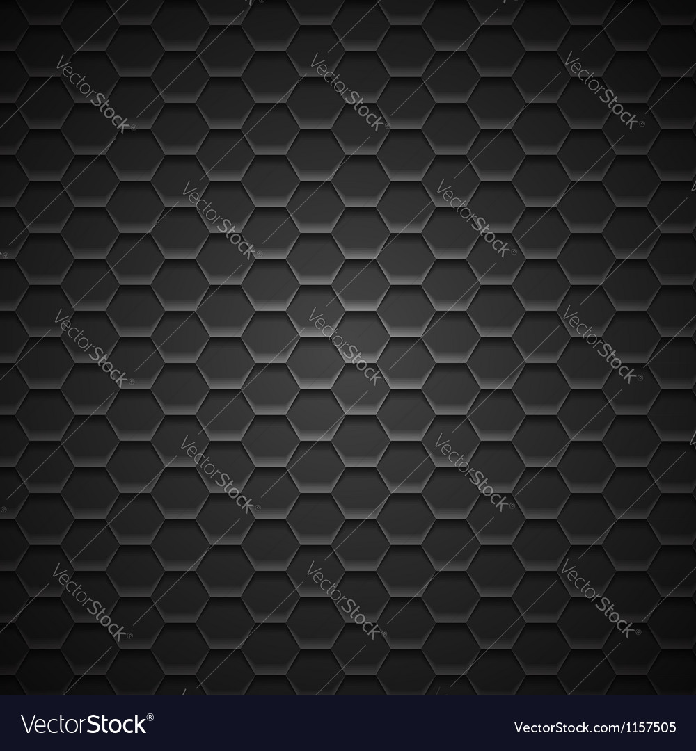 Dark Metallic Hexagon Background