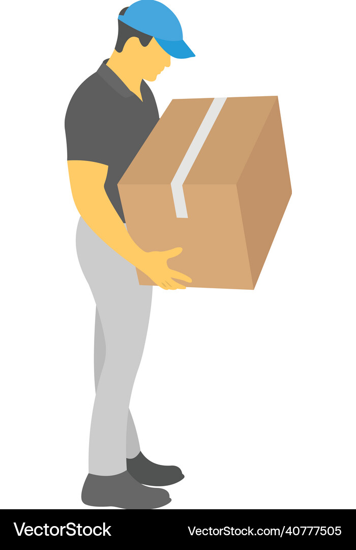 Delivery boy Royalty Free Vector Image - VectorStock