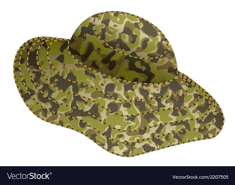 Fishing hat Royalty Free Vector Image VectorStock