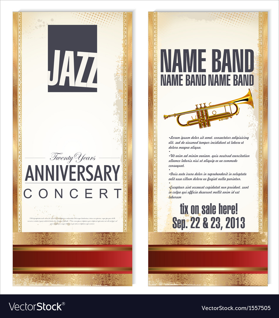 flyer for jazz festival royalty free vector image jazz flyer