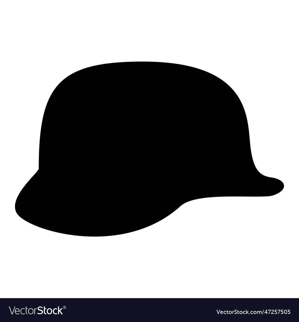 German helmet of world war two 2 stahlhelm ww2 Vector Image