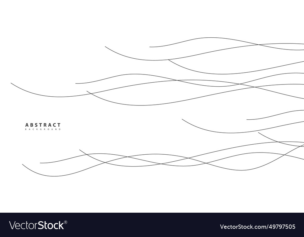 Hand drawn lines abstract pattern wave simple vector image Hand drawn lines abstract pattern wave simple