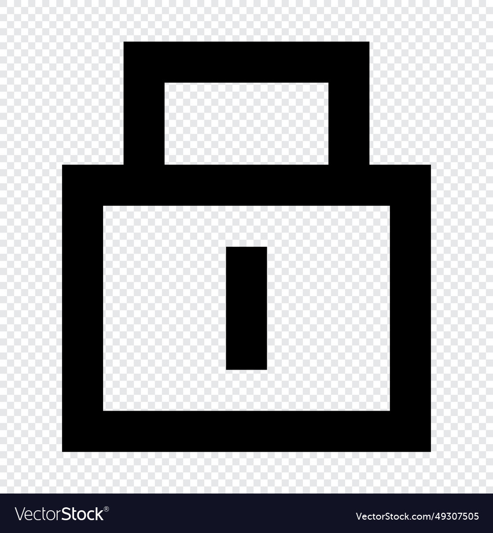 Lock icon suitable for website ui design vector image Lock icon suitable for website ui design
