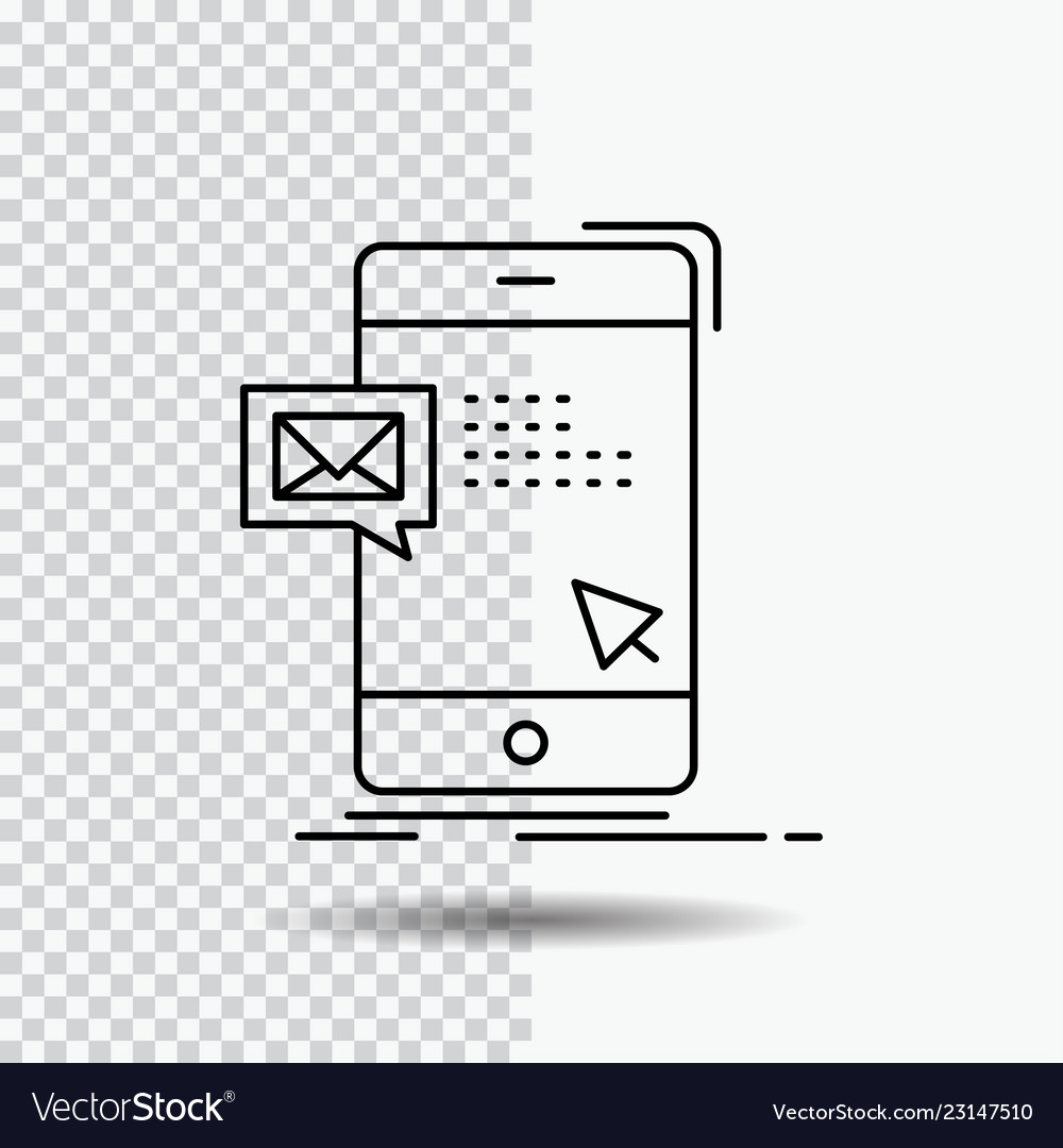 Bulk dialog instant mail message line icon vector image Bulk dialog instant mail message line icon